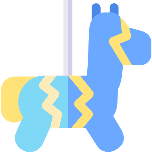 Piñata cultures traditional donkey icon
