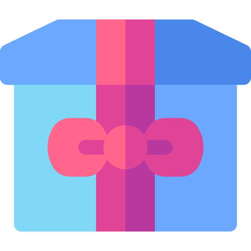 Present celebration ribbon package icon