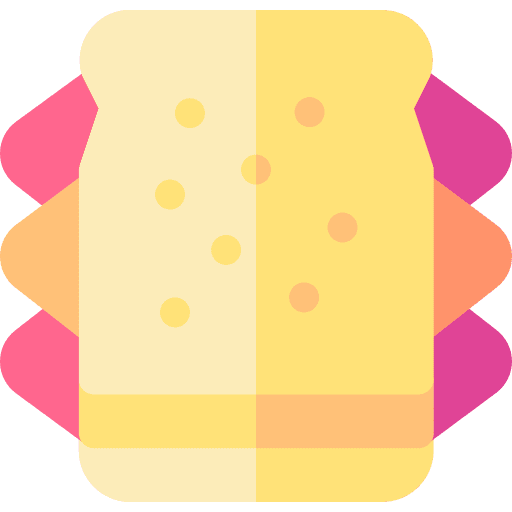 Sandwich junk food meal snack icon
