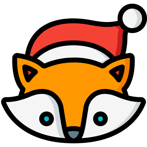 Fox animal wildlife christmas icon Fox animal wildlife christmas icon
