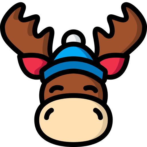 Moose animals moose hat icon