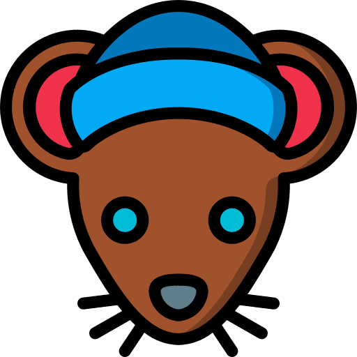 Mouse mouse hat animals icon Mouse mouse hat animals icon