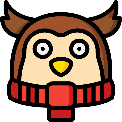 Owl hunter scarf animal kingdom icon Owl hunter scarf animal kingdom icon