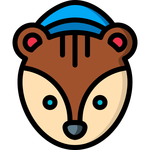 Squirrel animal mammal winter hat icon Squirrel animal mammal winter hat icon