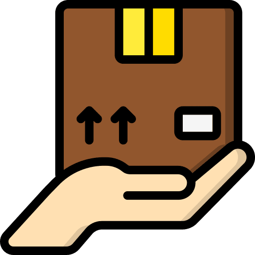 Delivery shipping and delivery box product icon