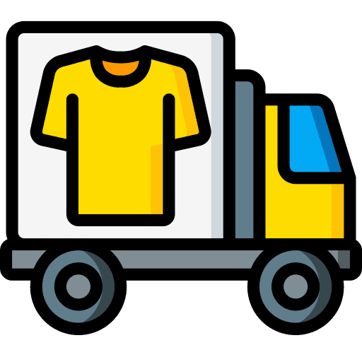Van delivery truck clothes icon
