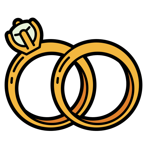 Wedding rings engagement ring marital status marriage icon