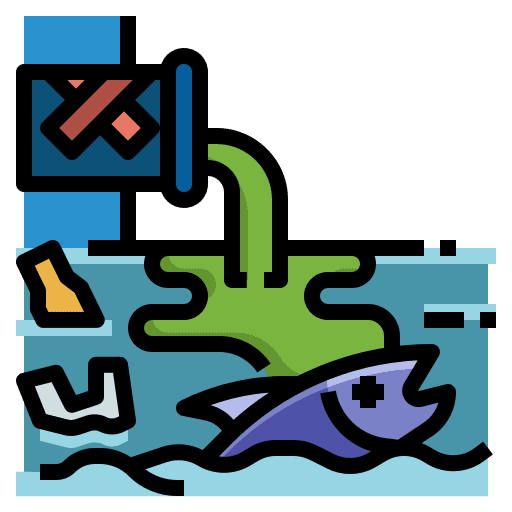 Water pollution poison pollution sewage icon