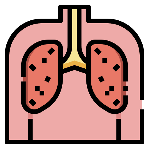 Lungs infection pollution healthcare and medical icon Lungs infection pollution healthcare and medical icon