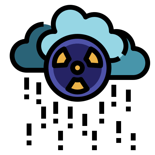 Radioactive drizzle meteorology forecast icon Radioactive drizzle meteorology forecast icon