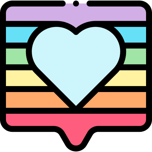 Love rainbow homosexual communications icon Love rainbow homosexual communications icon