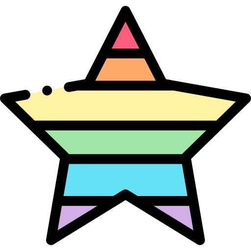 Star lgbt gender equality star icon Star lgbt gender equality star icon