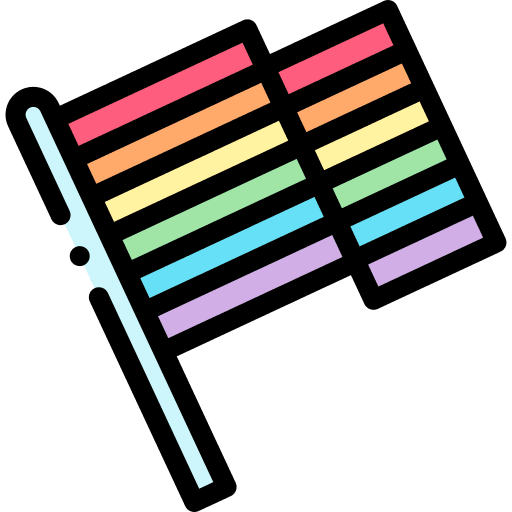 Rainbow flag pride culture gay icon Rainbow flag pride culture gay icon