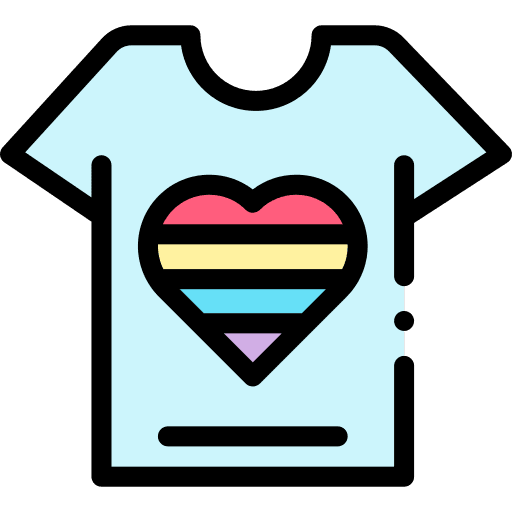 Tshirt lgbt clothing love icon Tshirt lgbt clothing love icon