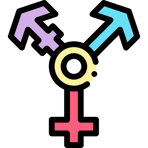 Gender equality shapes miscellaneous equality icon Gender equality shapes miscellaneous equality icon