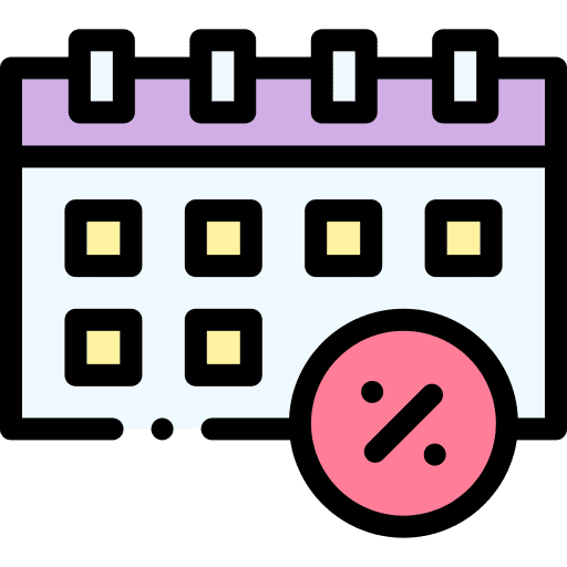 Due date payment deadline caution icon Due date payment deadline caution icon