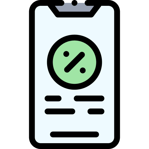 Interest rate cash percentage business and finance icon Interest rate cash percentage business and finance icon