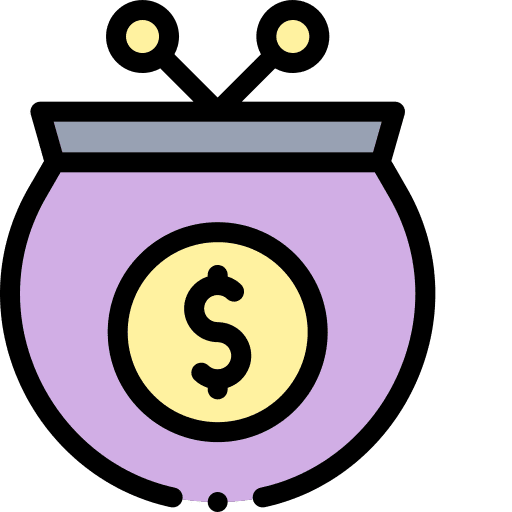 Purse money wallet payment icon Purse money wallet payment icon