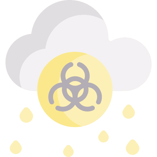 Acid rain biological hazard biohazard ecology and environment icon Acid rain biological hazard biohazard ecology and environment icon
