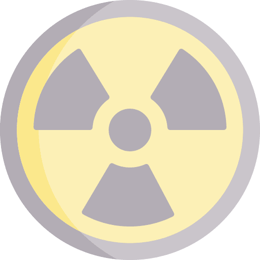 Radiation signaling danger sign icon Radiation signaling danger sign icon