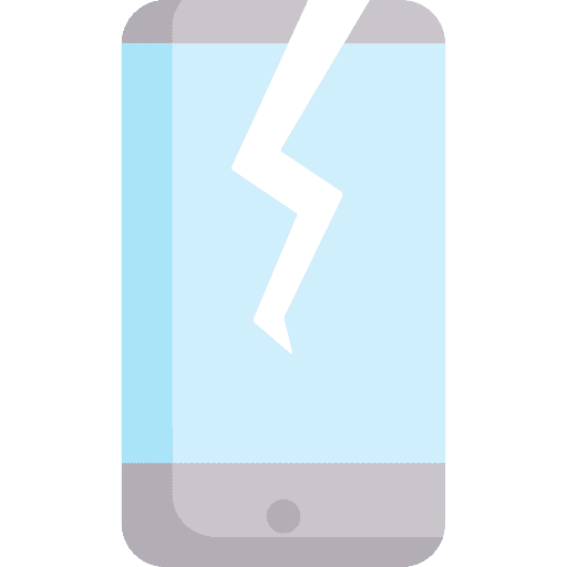 Smartphone mobile phone smartphone broken icon