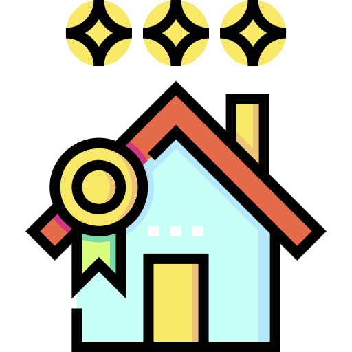 Home winner home quality icon