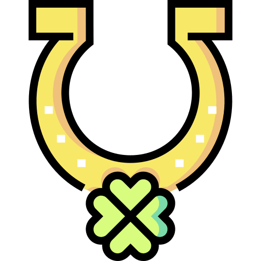 Horseshoe irish clover ireland icon Horseshoe irish clover ireland icon