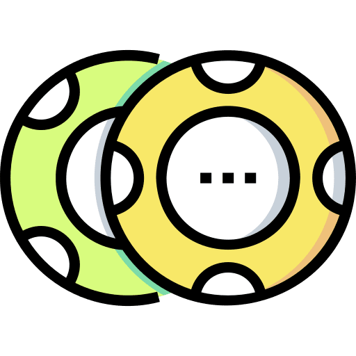 Lottery ball bingo game icon