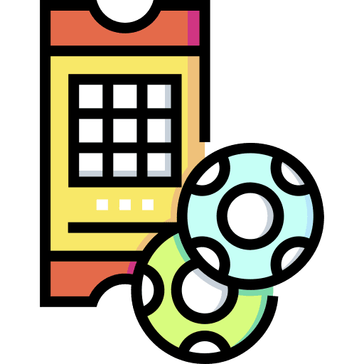 Lottery entertainment gambling game icon