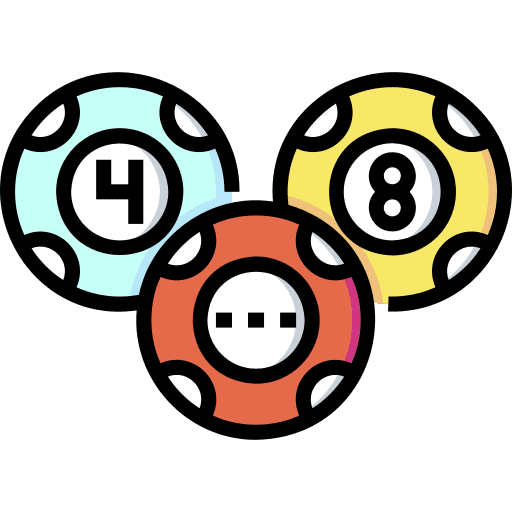 Lottery game ball casino icon