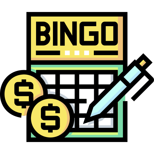 Bingo casino lottery game icon Bingo casino lottery game icon