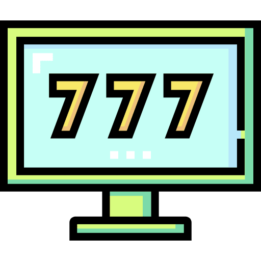 Jackpot monitor game gambling icon Jackpot monitor game gambling icon