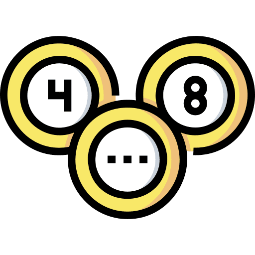 Lottery bingo game gambling icon Lottery bingo game gambling icon