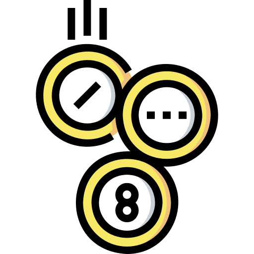 Lottery casino gambling number icon Lottery casino gambling number icon