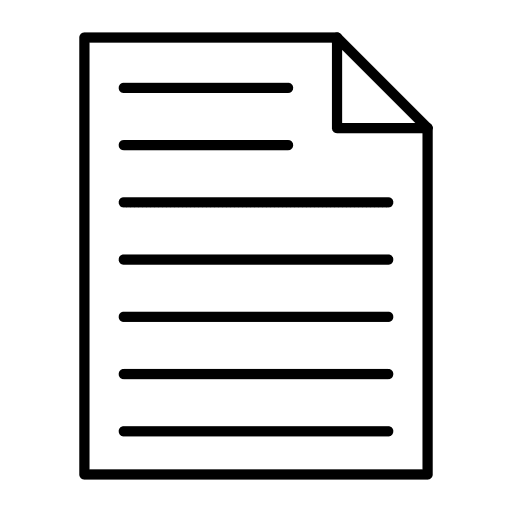 Paper paper note sheet icon