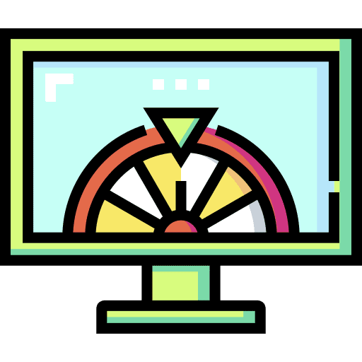 Wheel of fortune game bet gambling icon Wheel of fortune game bet gambling icon