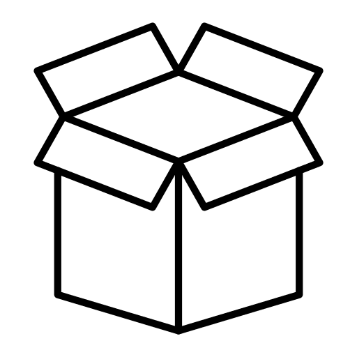 Cardboard cardboard box package icon