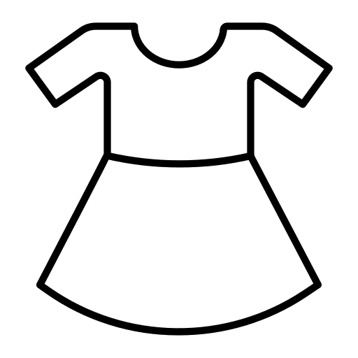 Dress garment fashion clothes icon