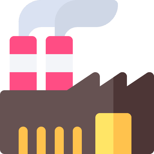 Factory industry buildings power plant icon Factory industry buildings power plant icon