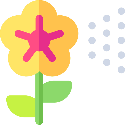 Flower allergen allergy nature icon Flower allergen allergy nature icon