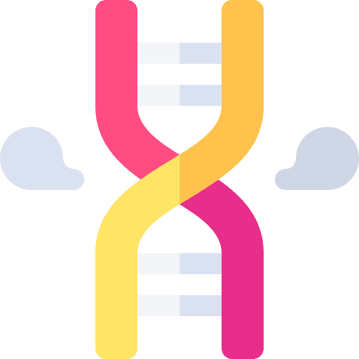 Genetics dna structure deoxyribonucleic acid science icon Genetics dna structure deoxyribonucleic acid science icon