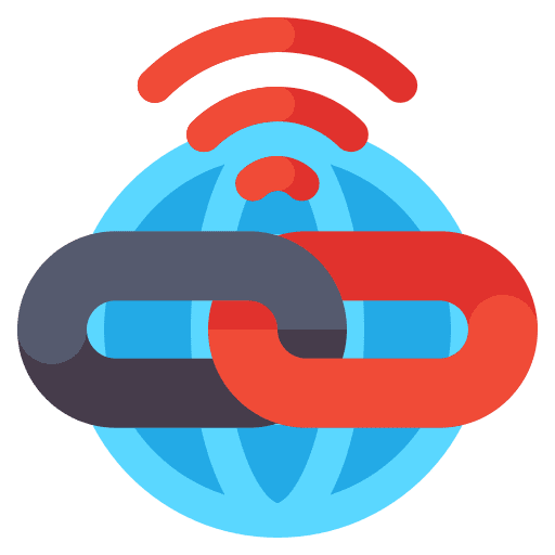 Links download chain live broadcast icon Links download chain live broadcast icon