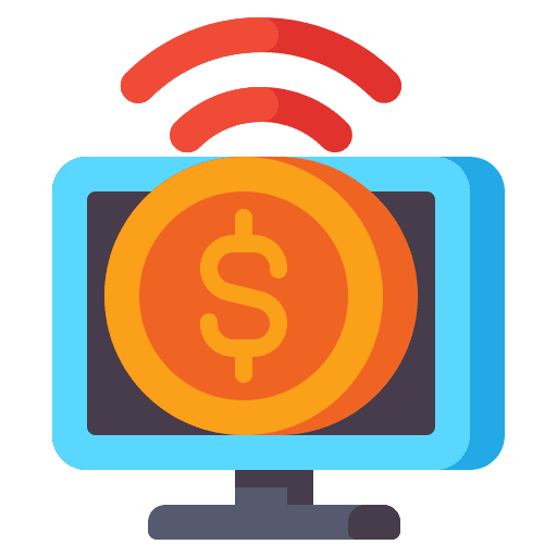 Live stream video electronics live icon Live stream video electronics live icon
