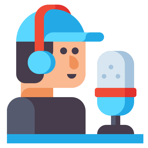 Broadcaster technology broadcaster communications icon Broadcaster technology broadcaster communications icon