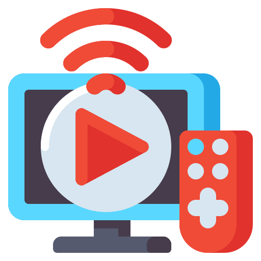 Live tv television news music and multimedia icon Live tv television news music and multimedia icon
