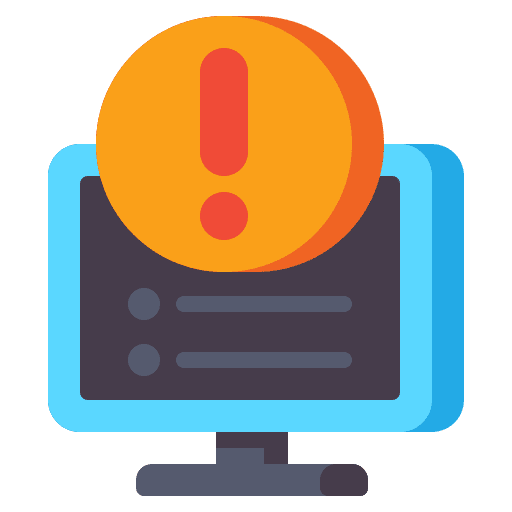 Video player channel warning rules icon Video player channel warning rules icon