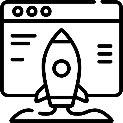 Boost seo and web webpage browser icon