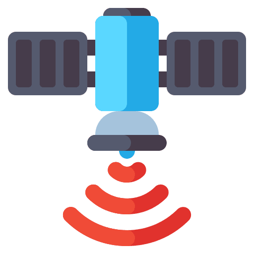 Space satellite space satellite transmitter antenna icon Space satellite space satellite transmitter antenna icon