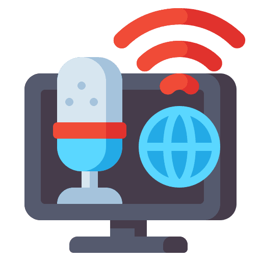 Webcast webcast avatar signal icon Webcast webcast avatar signal icon