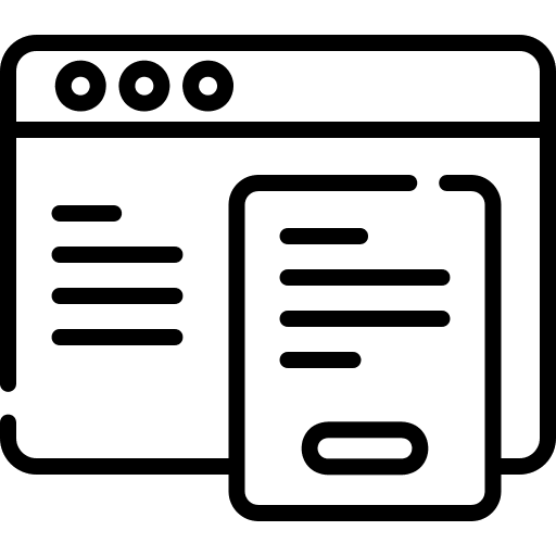 Webpage page layout website icon Webpage page layout website icon
